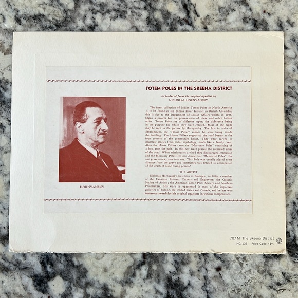 Nicholas Hornyansky Print - Totem Poles In The Skeena District - Picture 8 of 9